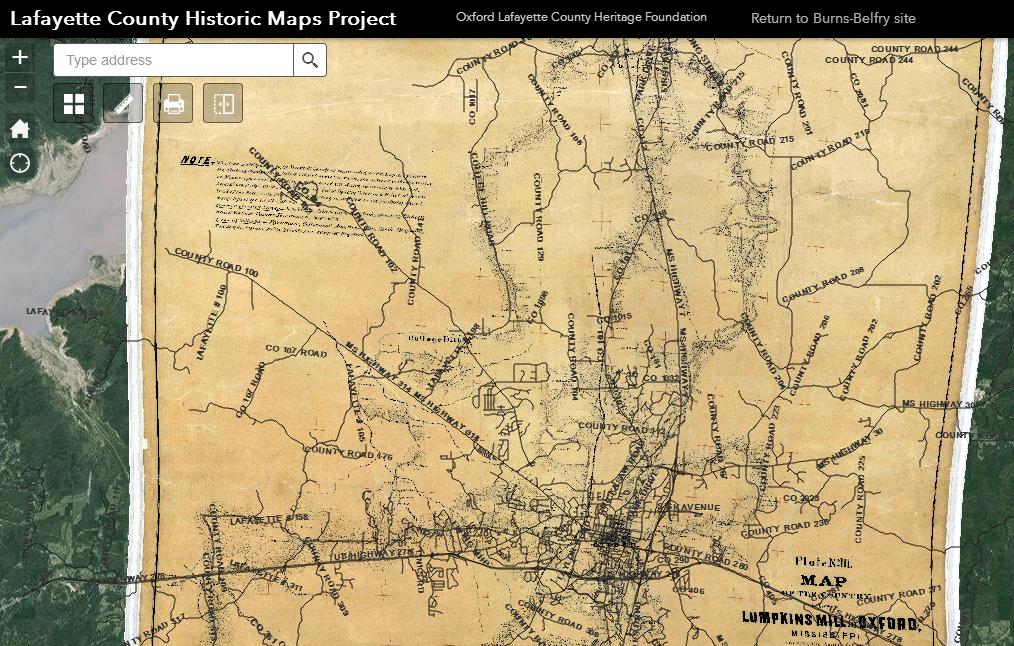 Lafayette County Ms Map Map Project Allows Users To See Lafayette County Then And Now - The Oxford  Eagle | The Oxford Eagle