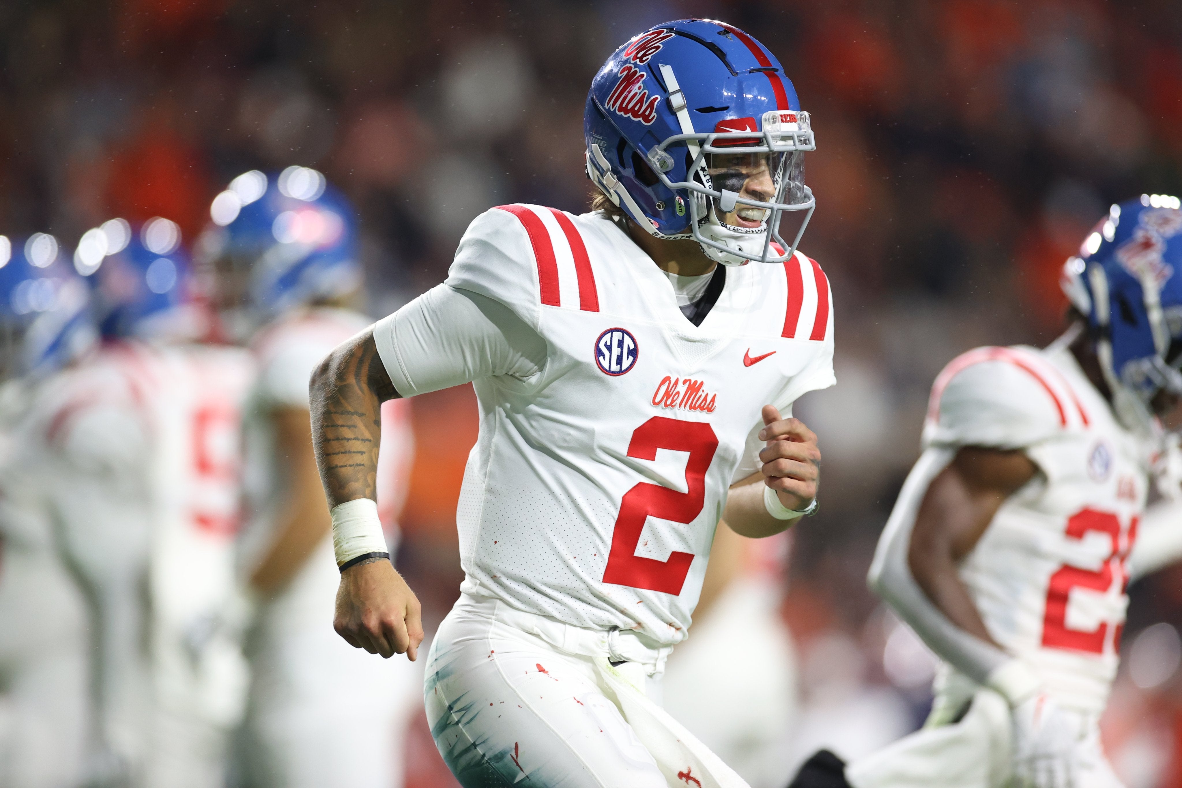 Breaking: OIe Miss Matt Corral Leaves Sugar Bowl With Injury - The Grove  Report – Sports Illustrated at Ole Miss