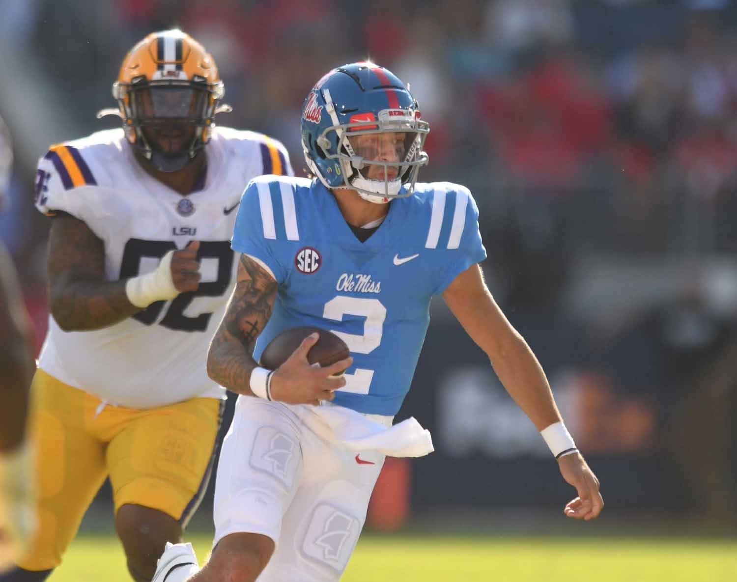 Is Ole Miss' Matt Corral the top SEC quarterback in 2021?