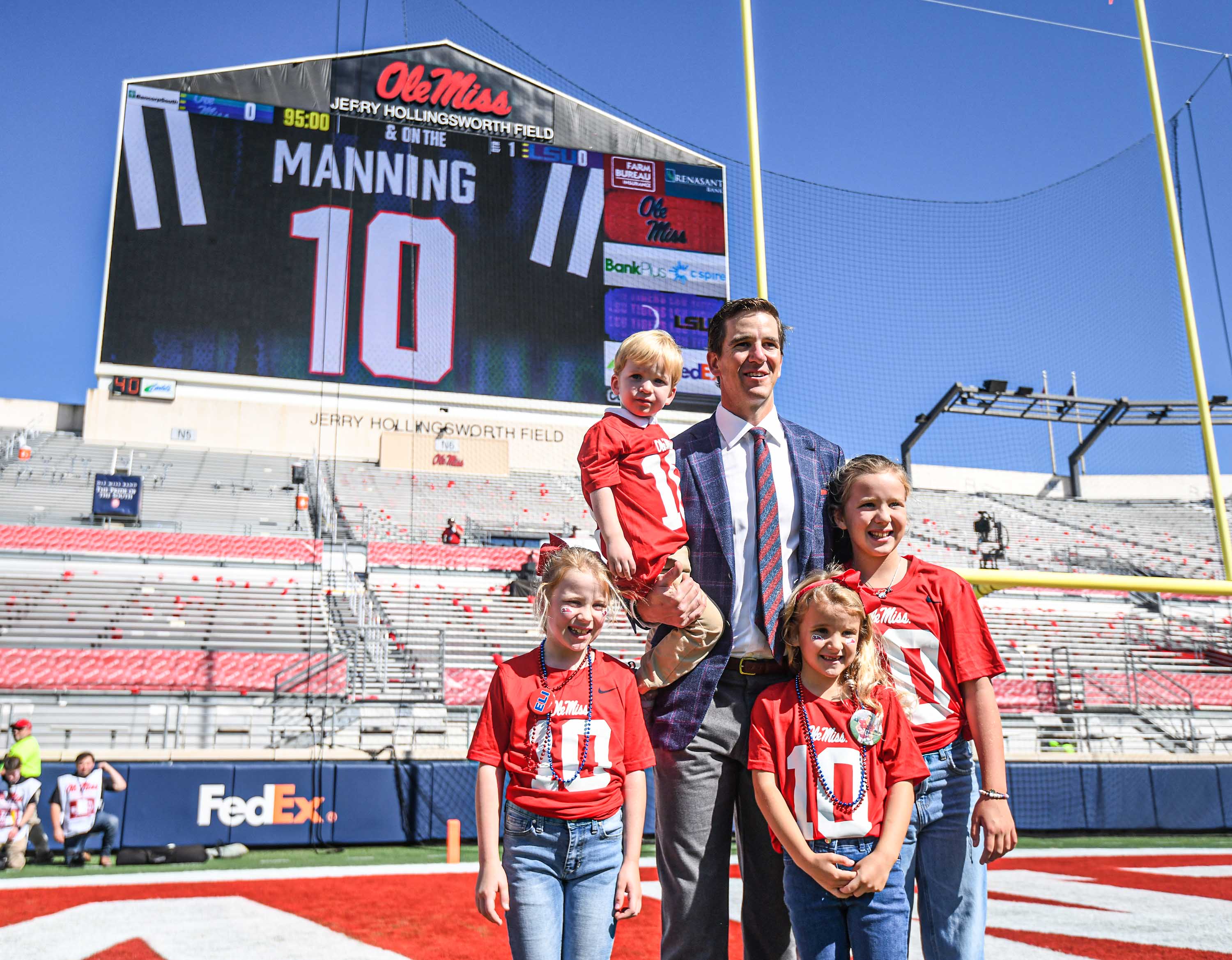 Ole Miss Honoring Eli Manning With Special End Zones for LSU Clash