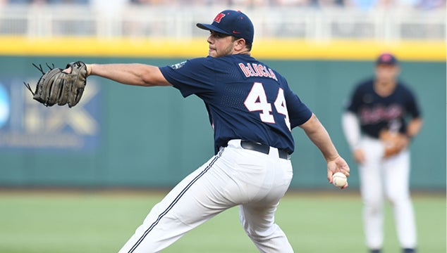 Ole Miss takes down Auburn in Men's College World Series behind Dylan  DeLucia's stellar start