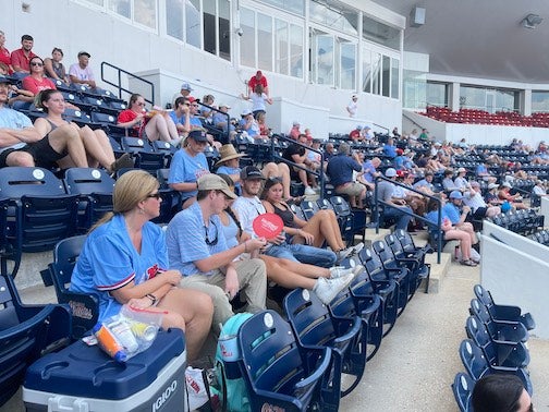 Ole Miss Baseball - Classic pinstripes for the Swayze Opener