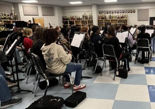 Lafayette County High School Band practices
