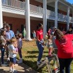 On Saturday, a significant crowd gathered in Oxford at the Oxford-Lafayette Public Library to witness the annular solar eclipse