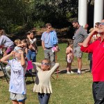 On Saturday, a significant crowd gathered in Oxford at the Oxford-Lafayette Public Library to witness the annular solar eclipse