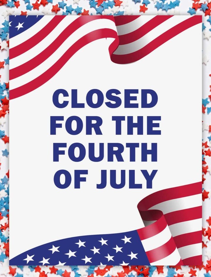 court dates fourth of july