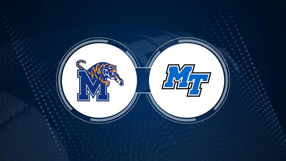 Memphis vs. Middle Tennessee: Odds, spread, and over/under - Sept. 28