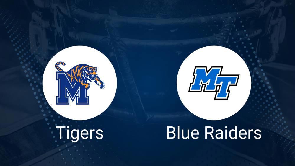 Memphis vs. Middle Tennessee Sept. 28 Tickets & Start Time