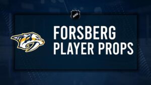 Filip Forsberg Player Prop Bets for the Predators vs. Stars Game - October 10