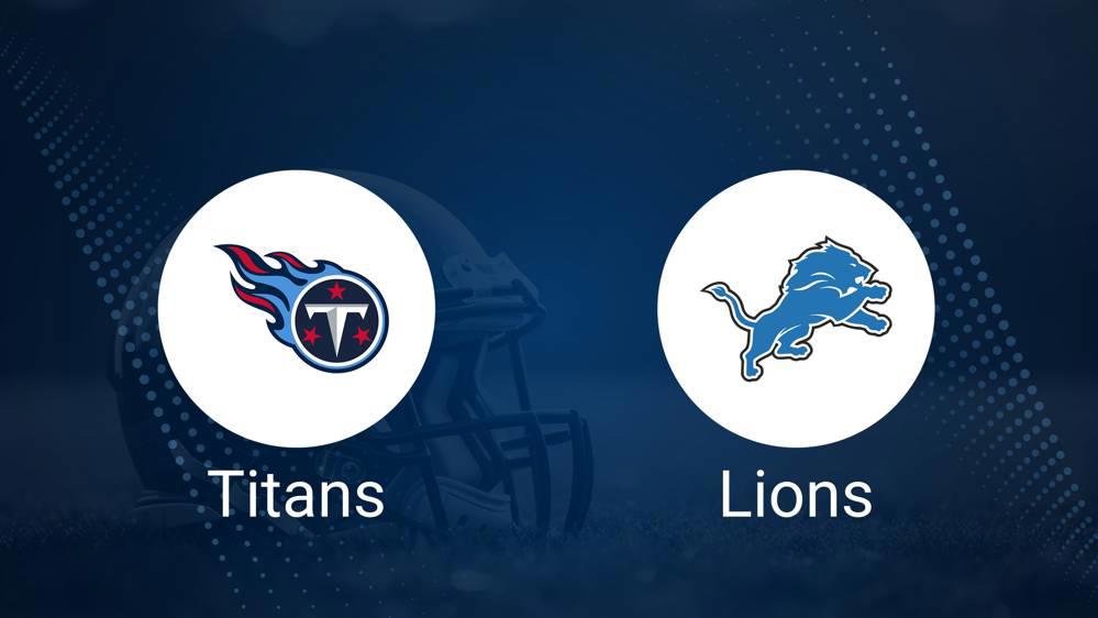 Titans vs. Lions: Odds, Moneyline, and Spread - Week 8