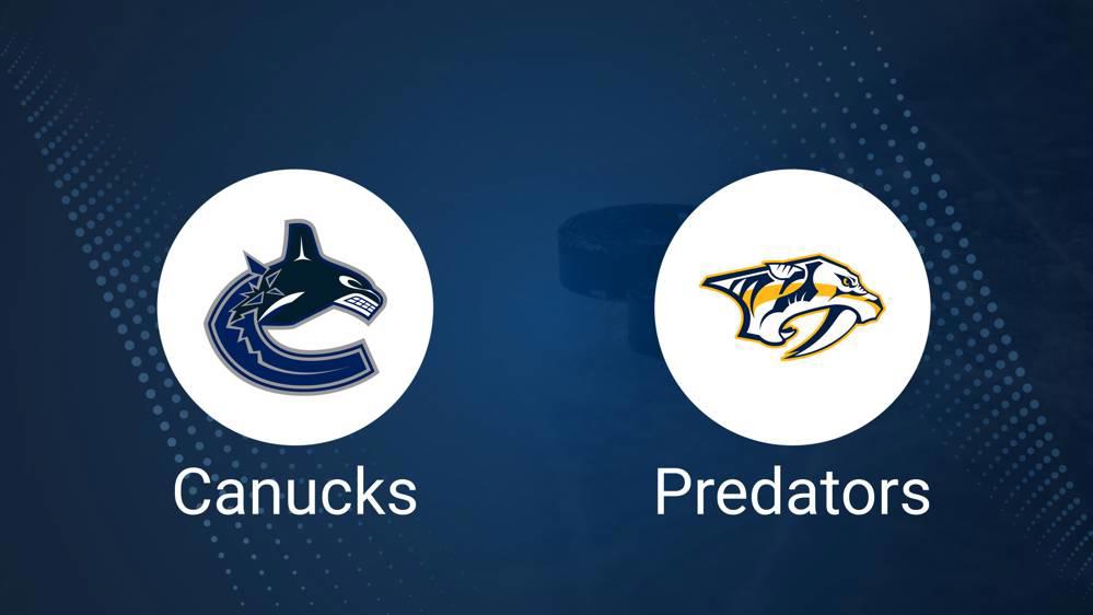 How to Pick the Canucks vs. Predators Game with Odds, Spread, Betting Line and Stats – November 17