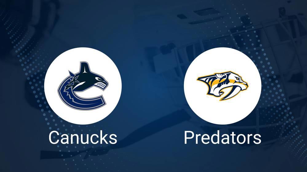 How to Pick the Predators vs. Canucks Game with Odds, Spread, Betting Line and Stats – November 17