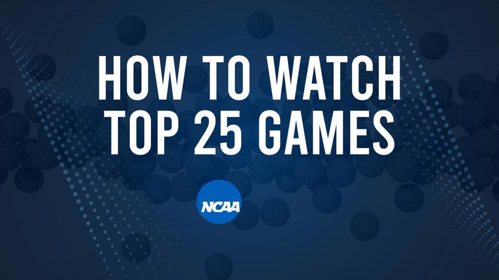 How to Watch Top 25 Women's College Basketball Games - Wednesday, November 13