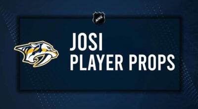 Roman Josi Player Prop Bets for the Predators vs. Capitals Game - November 6