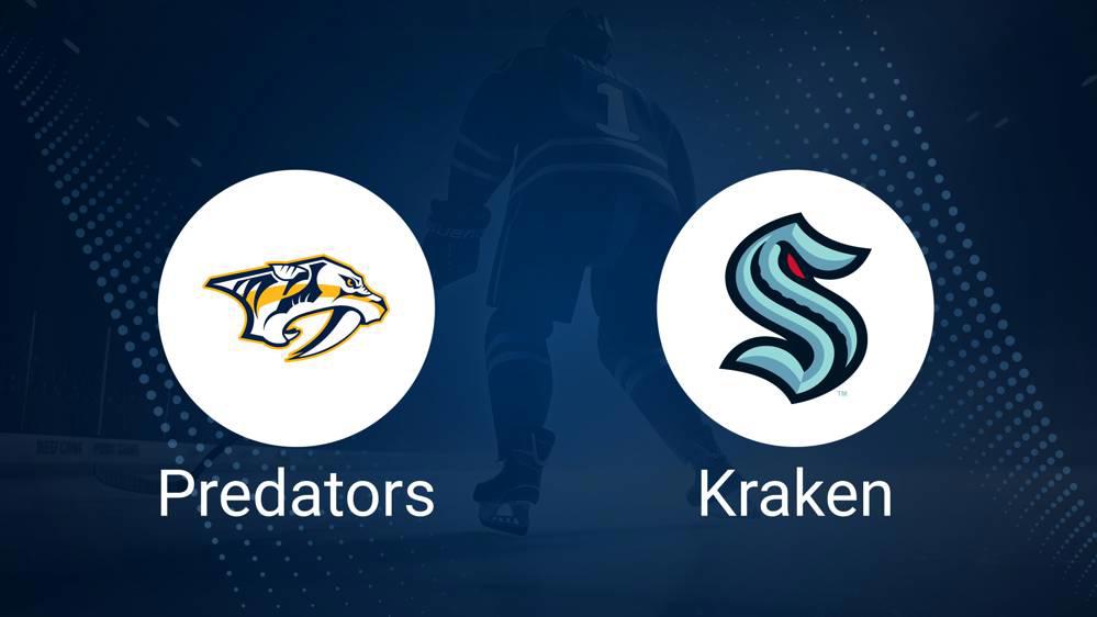 Where to Watch Nashville Predators vs. Seattle Kraken on TV or Streaming Live - November 20