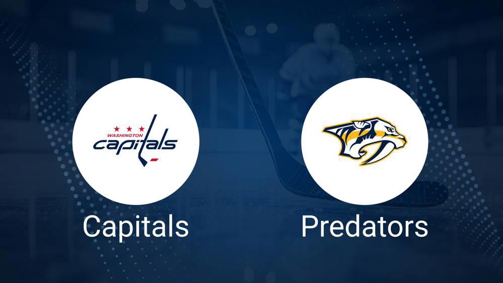 Where to Watch Washington Capitals vs. Nashville Predators on TV or Streaming Live - November 6