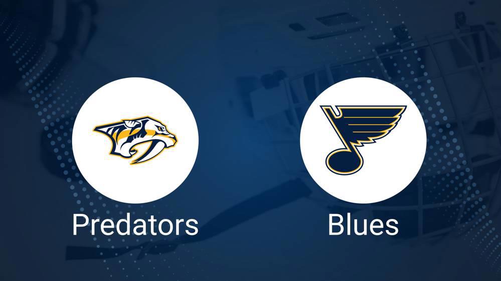 Where to Watch Nashville Predators vs. St. Louis Blues on TV or Streaming Live - December 27