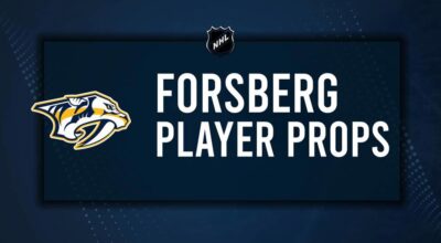 Filip Forsberg Player Prop Bets for the Predators vs. Canucks Game - January 3