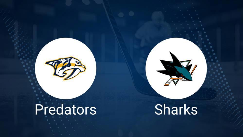 Predators vs. Sharks Injury Report Today - January 21