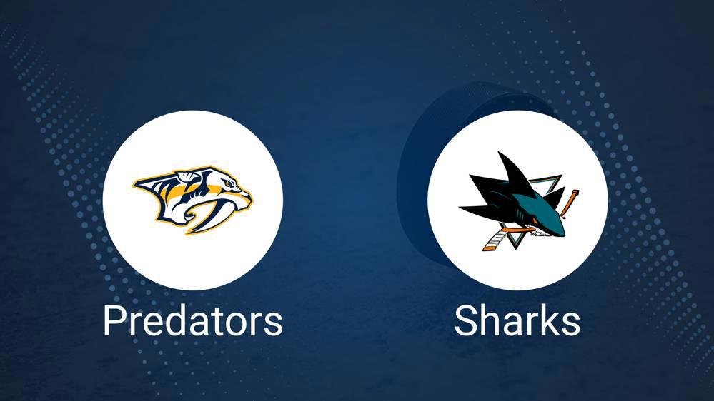 Predators vs. Sharks Injury Report Today - January 23