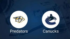 Where to Watch Nashville Predators vs. Vancouver Canucks on TV or Streaming Live - January 29