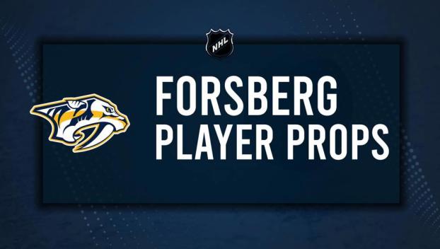 Filip Forsberg Player Prop Bets for the Predators vs. Jets Game - February 27
