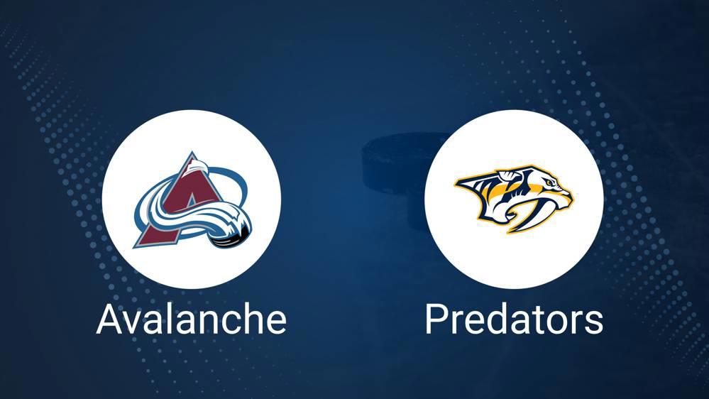 Where to Watch Colorado Avalanche vs. Nashville Predators on TV or Streaming Live - February 22