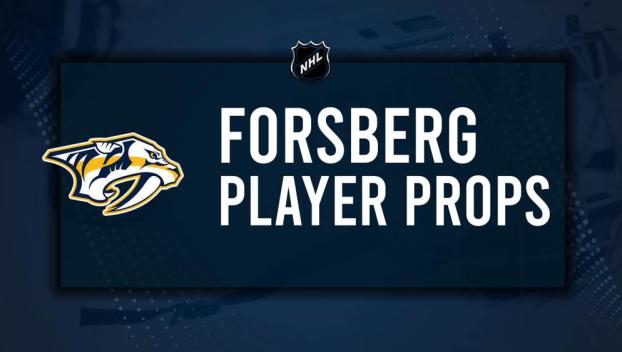 Filip Forsberg Player Prop Bets for the Predators vs. Islanders Game - March 1